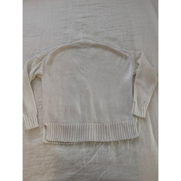 J.Crew Heritage cotton relaxed cardigan, Ivory, Size S - Picture 2 of 8